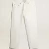 Witte denim broek voor heren
