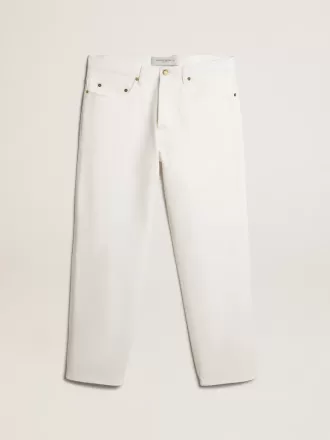 Witte denim broek voor heren
