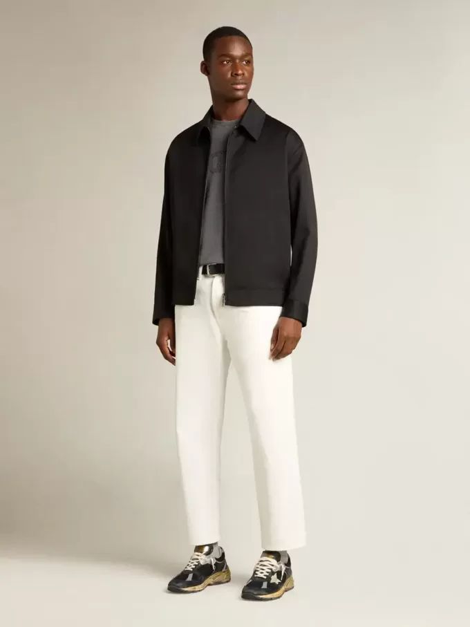 Witte denim broek voor heren