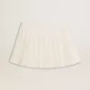 Witte geplooide Star-minirok