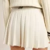 Witte geplooide Star-minirok