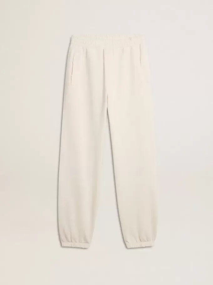 Witte joggingbroek