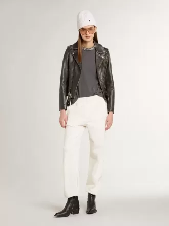 Witte joggingbroek