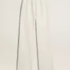Witte katoenen joggingbroek voor dames