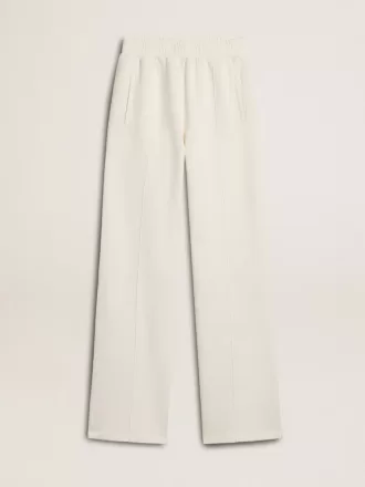 Witte katoenen joggingbroek voor dames