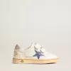 Young Ball Star met blauwe glitterster en beige suède hielstuk