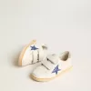 Young Ball Star met blauwe glitterster en beige suède hielstuk