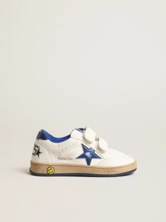 Young Ball Star met blauwe metallic leren ster en hielstuk