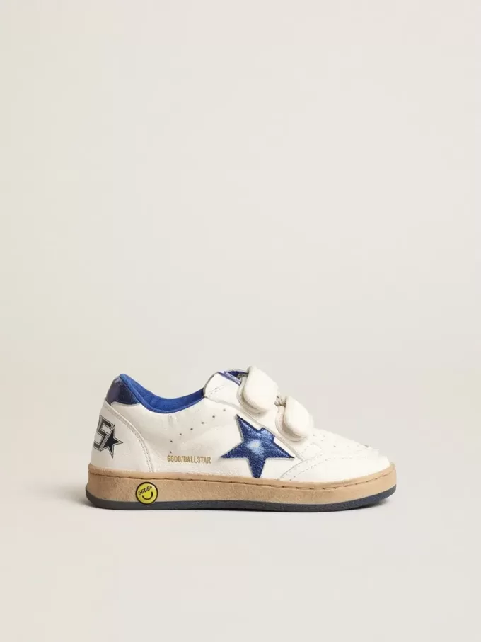 Young Ball Star met blauwe metallic leren ster en hielstuk