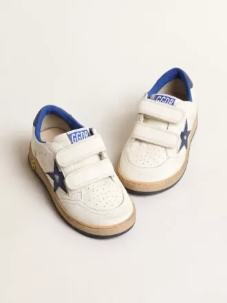 Young Ball Star met blauwe metallic leren ster en hielstuk