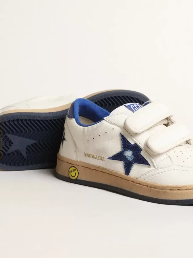 Young Ball Star met blauwe metallic leren ster en hielstuk