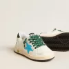 Young Ball Star met turquoise ster en groene suède hiellip