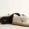 Young Ball Star van nappaleer met zilveren glitterster en hielstuk