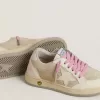 Junior Ball Star in parelmoer suède met leren ster en hielstuk