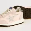 Young Marathon in roze nylon met opgedrukte ster en leren hielstuk
