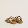 Young Maxime sandalen van goudkleurig metallic leer