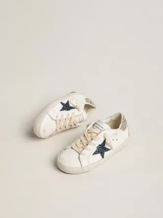 Young Super-Star in leer met glitterster en hielbandje