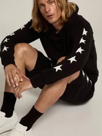 Zwart Alighiero Star Collection-sweatshirt met contrasterende witte sterren