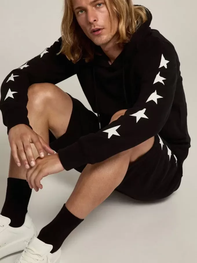 Zwart Alighiero Star Collection-sweatshirt met contrasterende witte sterren