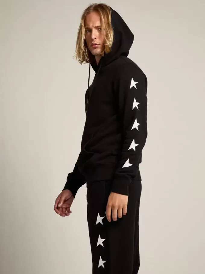 Zwart Alighiero Star Collection-sweatshirt met contrasterende witte sterren