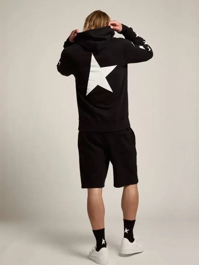 Zwart Alighiero Star Collection-sweatshirt met contrasterende witte sterren