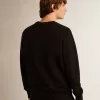 Zwart Archibald Star Collection-sweatshirt met ton sur ton ster op de voorkant