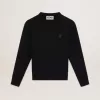 Zwart Athena Star Collection-sweatshirt met ton sur ton ster op de voorkant