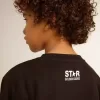 Zwart sweatshirt voor jongens met grote witte ster op de voorkant.