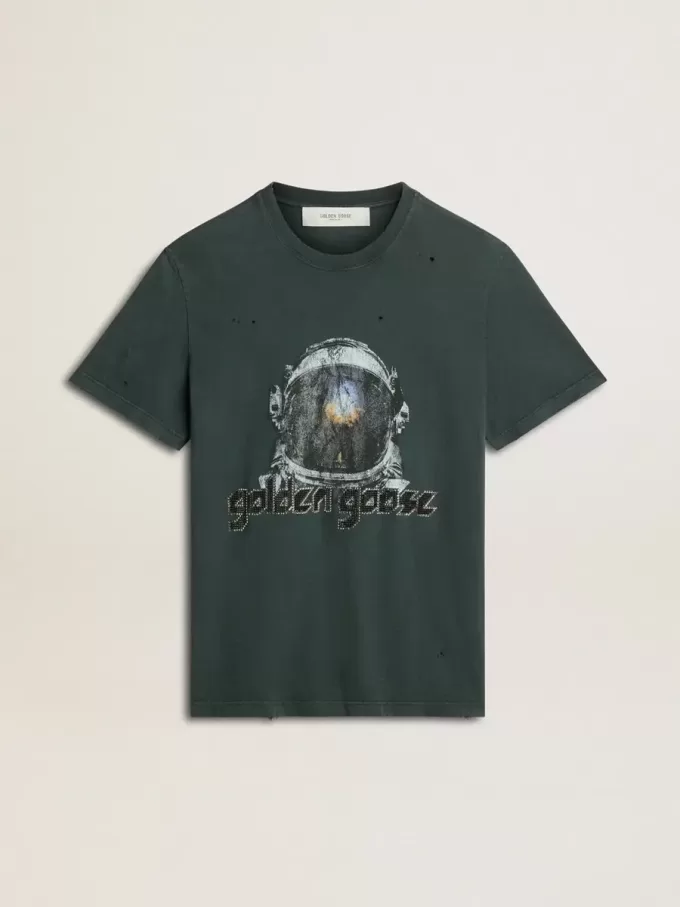 Zwart T-shirt met veelkleurige print