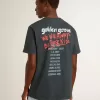 Zwart T-shirt met veelkleurige print