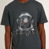 Zwart T-shirt met veelkleurige print