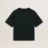 Zwart T-shirt voor dames met kristallen