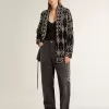Zwarte bodysuit met V-hals voor dames