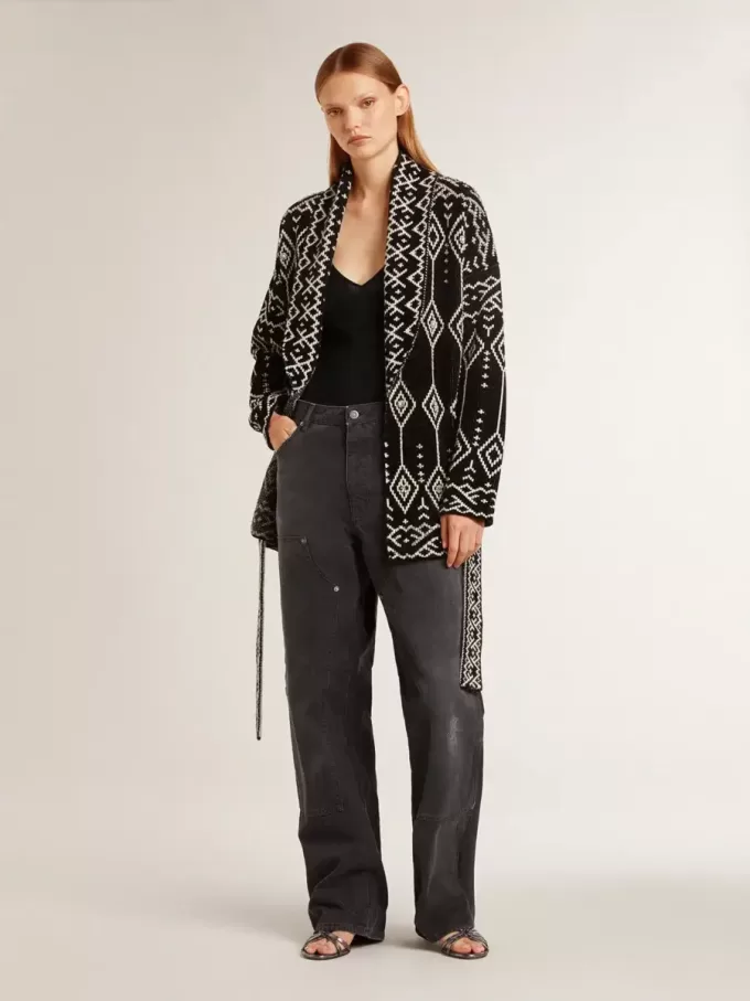 Zwarte bodysuit met V-hals voor dames