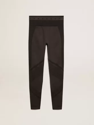 Zwarte dameslegging met gemengde stiksels