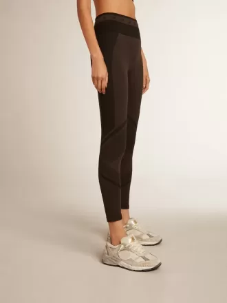 Zwarte dameslegging met gemengde stiksels