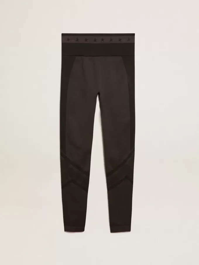 Zwarte dameslegging met gemengde stiksels