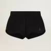 Zwarte damesshorts met ton sur ton ster