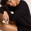 Zwarte damesshorts met ton sur ton ster