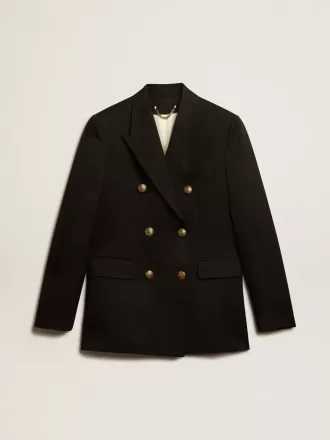 Zwarte double-breasted blazer voor dames