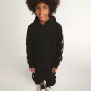 Zwarte hoodie voor jongens met contrasterende witte sterren