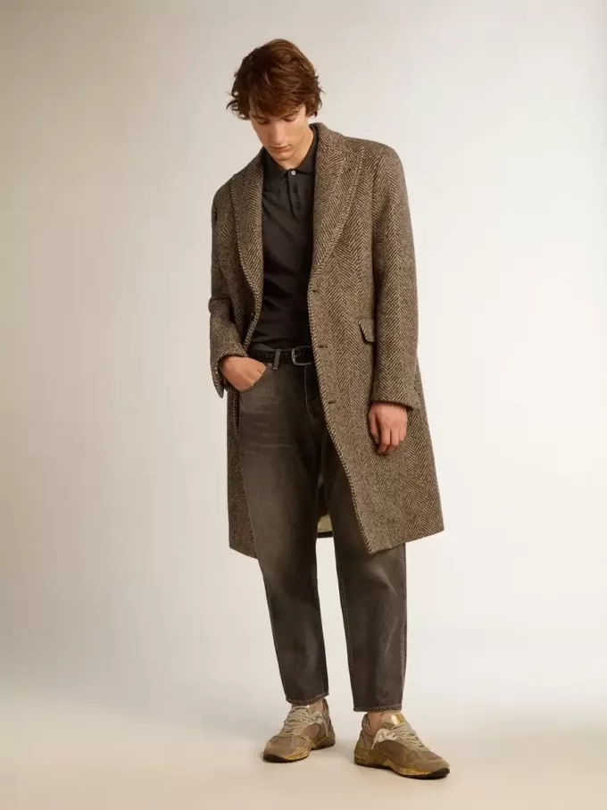 Zwarte jeans voor heren met stonewashed-effect