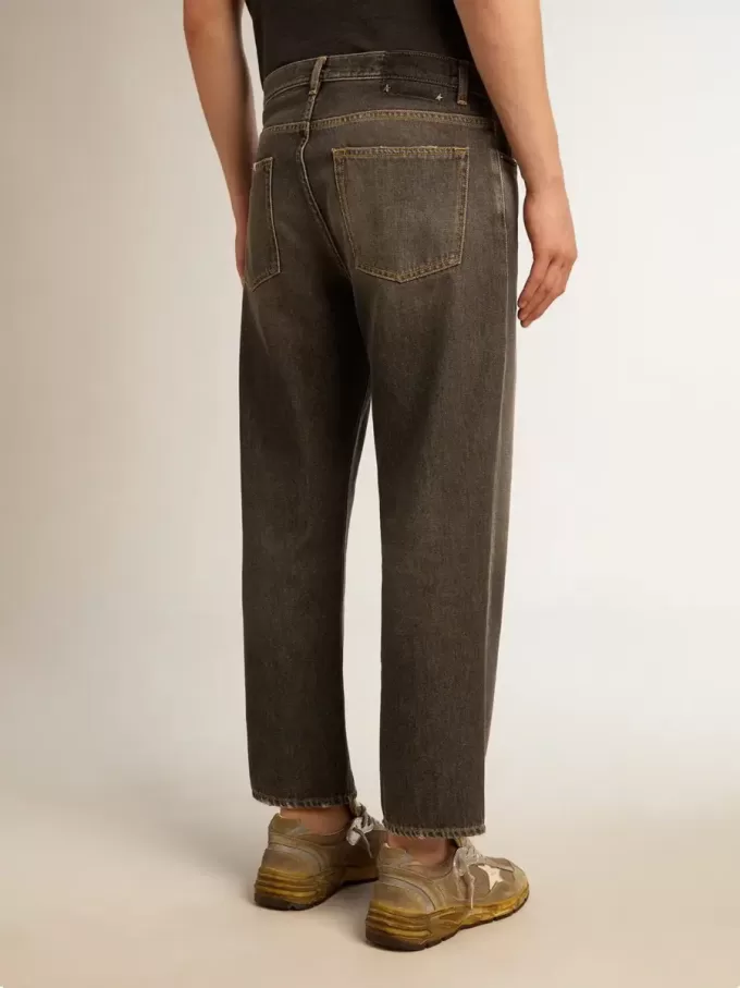 Zwarte jeans voor heren met stonewashed-effect