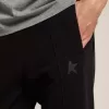 Zwarte joggingbroek voor heren met ster op de voorkant