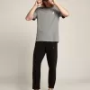 Zwarte joggingbroek voor heren met ster op de voorkant