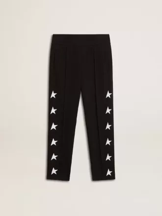Zwarte joggingbroek voor jongens met witte sterren
