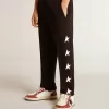 Zwarte joggingbroek voor jongens met witte sterren