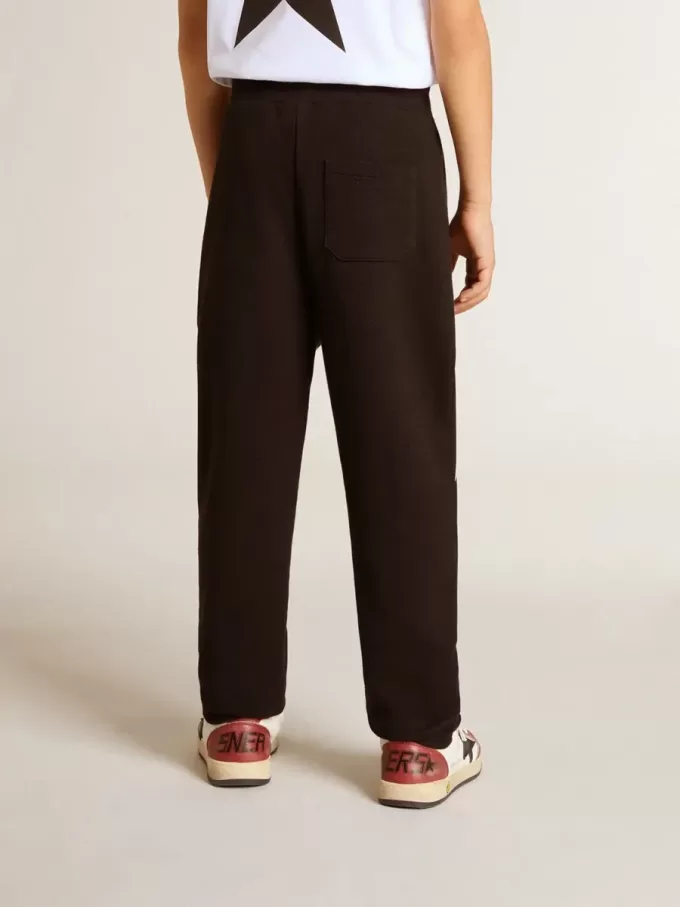 Zwarte joggingbroek voor jongens met witte sterren