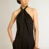 Zwarte jumpsuit van wolgabardine