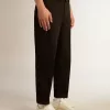 Zwarte katoenen chino voor heren